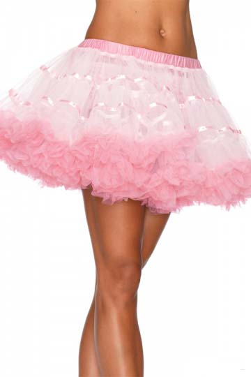 Белый и розовый многослойный TuTu